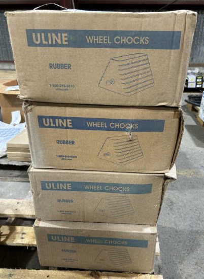 (4) Pair Rubber Wheel Chocks