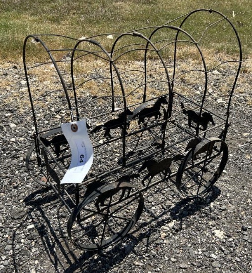 Metal Wagon Decor