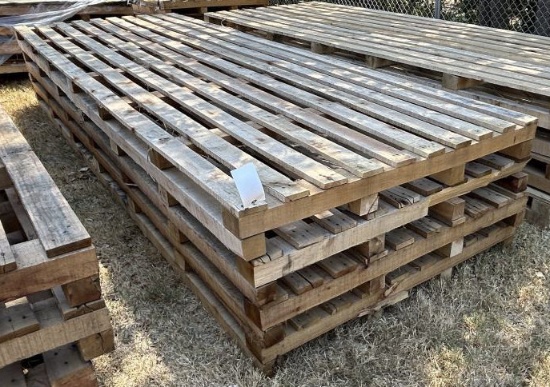 (4) Wooden Pallets 52" x 148-1/2" x 6-1/2"