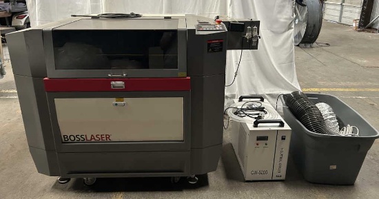 Boss Laser LS1630 Laser Engraving Machine Set Up
