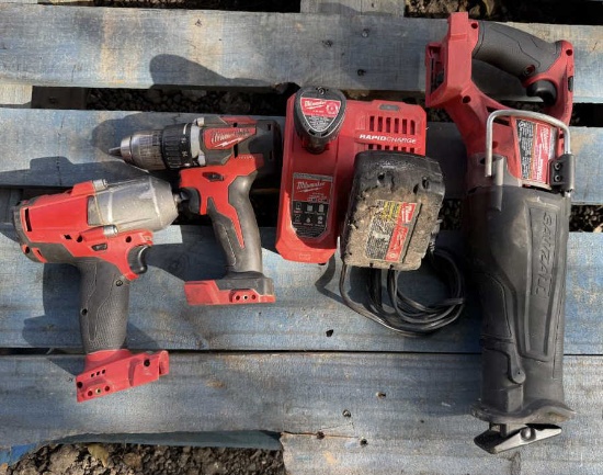 Milwaukee Mid-Torque Impact Wrench, 1/2" Drill,
