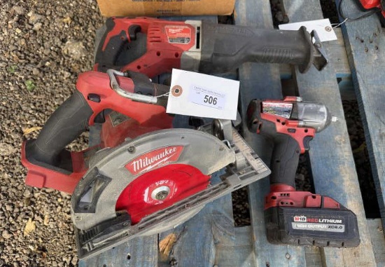 Milwaukee Mid-Torque Impact, 7-1/4" Curcular Saw,