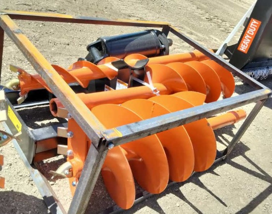 (3) Skid Steer Augers 10", 12" & 18" - RMA42
