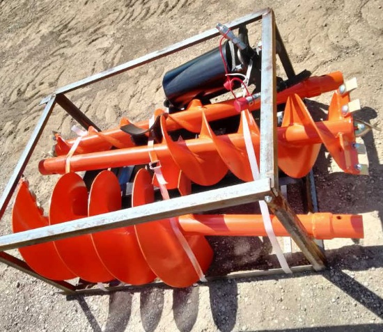 (3) Skid Steer Augers 10", 12" & 18" - RMA42