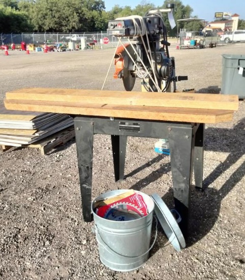 Craftsman Radial Saw w/ Stand & Saw Blades