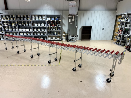Industrial Shop Accordian Portable Conveyor