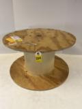 C- EMPTY WOODEN WIRE SPOOL