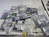 LOT OF ASST. CABLE CONNECTORS, MISC. CONNECTORS & PINS