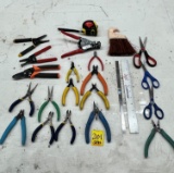 Assorted Wire Strippers, Crimpers, Scissors, Etc.