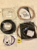 C- ASSORTED WIRE; 12-22-7, 20SR3S23, CAT7 BLK15, M17/95-RG180 AND 305SF142B