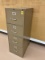 A- Anderson Hickey Four Drawer Metal Filing Cabinet