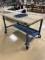 Global Industrial Wood Top Table with Metal Frame and Locking Casters