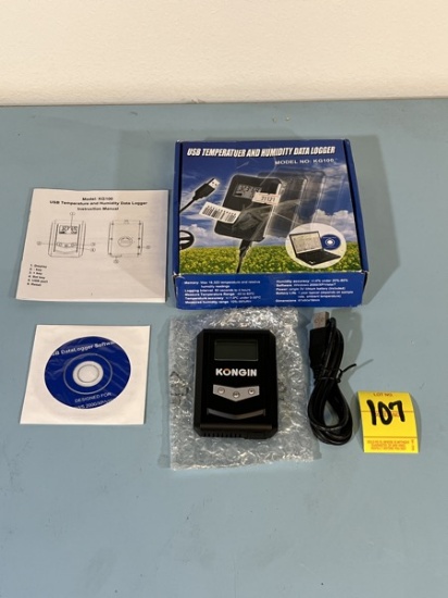 B-USB Temperatuer and Humidity Data Logger in Original Box; Model No. KG100