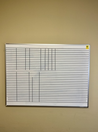 B- Metal Frame White Dry Erase Board