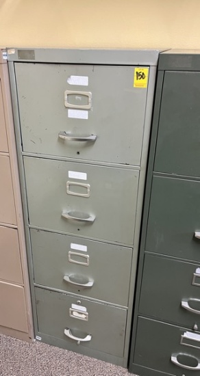 B-Four Drawer Metal Filing Cabinet