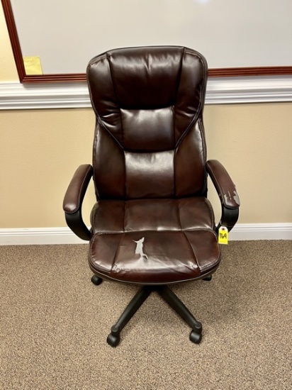 B- Adjustable Executive Office Chair; Some Wear