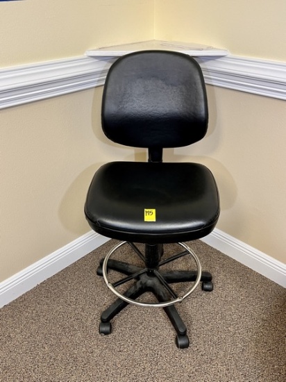 B- Adjustable Drafting Stool with Foot Rest