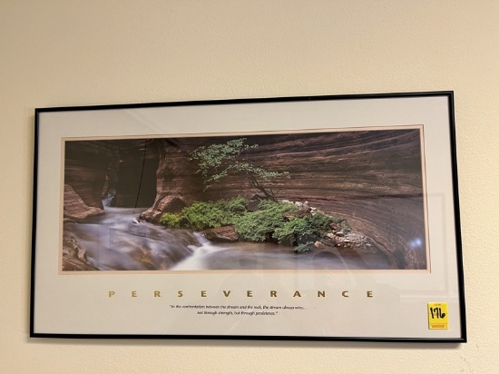 B-Perseverance Framed Poster