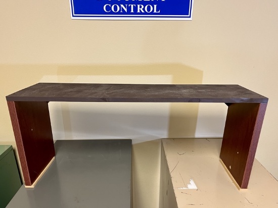 B- Laminate and Wooden Desk Riser