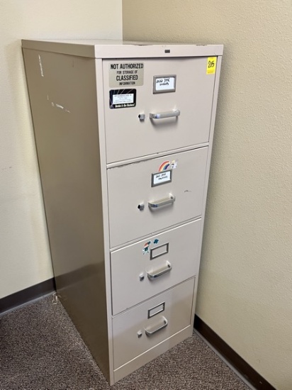B- HON Four Drawer Metal Filing Cabinet