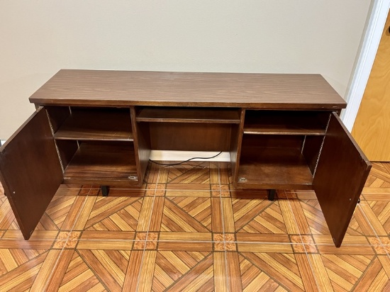 B- Wooden Office Credenza with Laminate Top