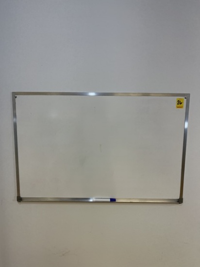 B- Metal Frame White Dry Erase Message Board