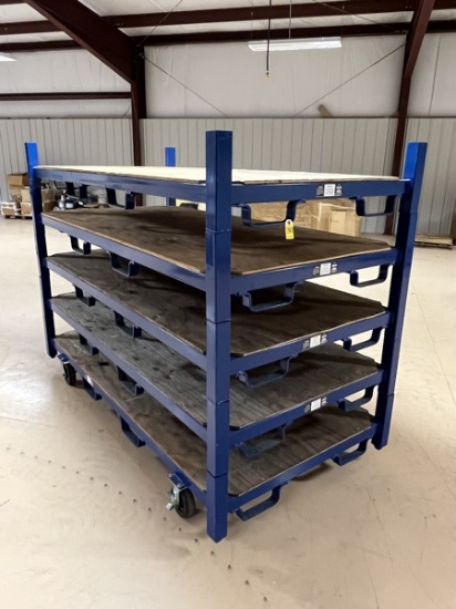 C- Gateway Rack Corporation Stack Cart with Ply Wooden