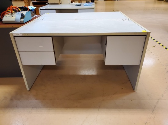 C- Laminate Three Drawer Desk