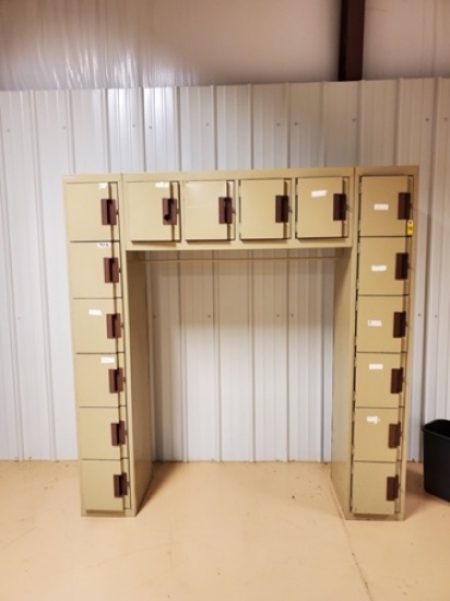 C- Power Technology Metal Lockers; 16 Lockers