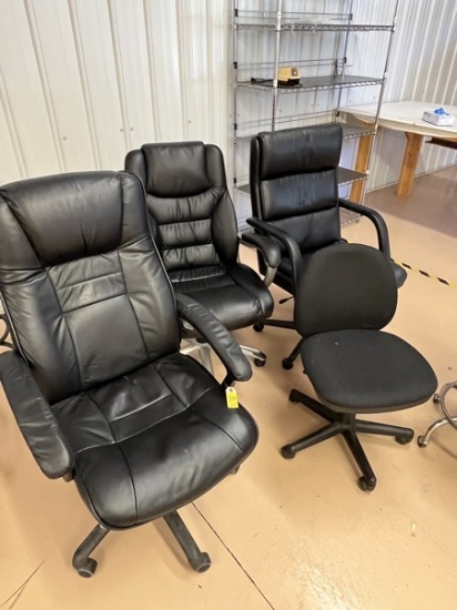 C- Three Executive Chairs and One Office Chair