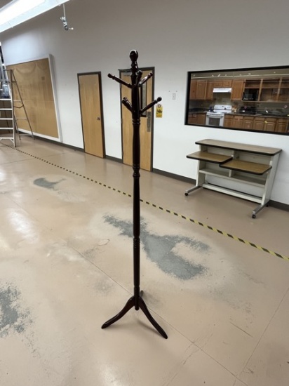 C-Solid Wooden Coat Rack