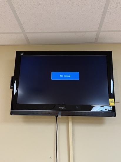 C- Insignia Flat Screen Color Television with Remote and Mount