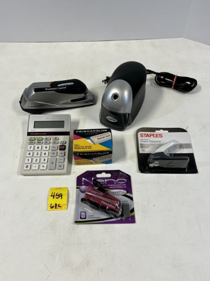 Automatic Stapler, Electric Pencil Sharpener, Calculator, Etc.
