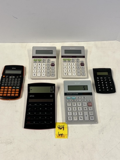 Assorted Calcutors and Supplies