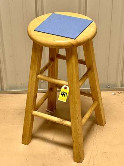 24" Wooden Stool