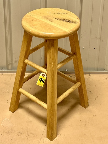 24" Wooden Stool