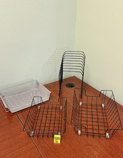 Metal File Holders and In & Out Baskets