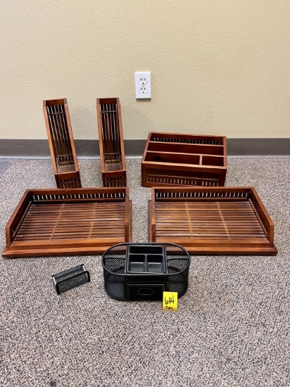 Wooden Desk Top Set