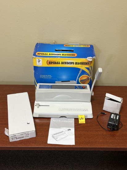 UKAS Spiral Binding Machine with Box of Coils