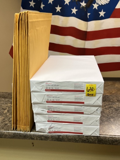 11" X 17" Copy Paper and 14" X 20" Envelopes