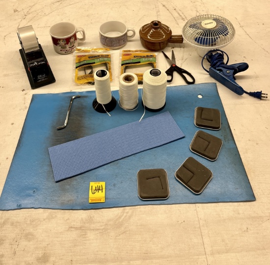 Uline Tape Dispenser, ESD Pad, Nylon String, Soup Cups, Etc.