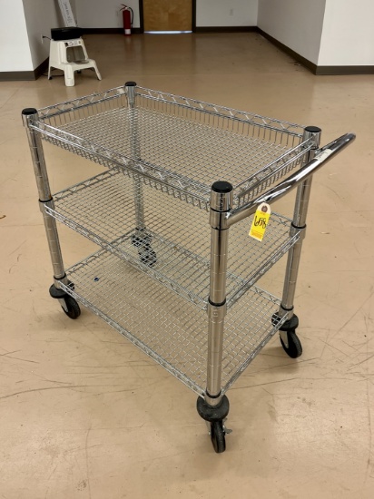 Seville Three Tier Utility Cart on Casters
