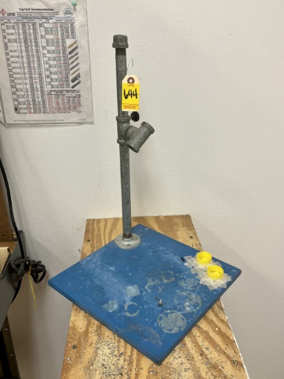 Metal Plate and Pipe Stand