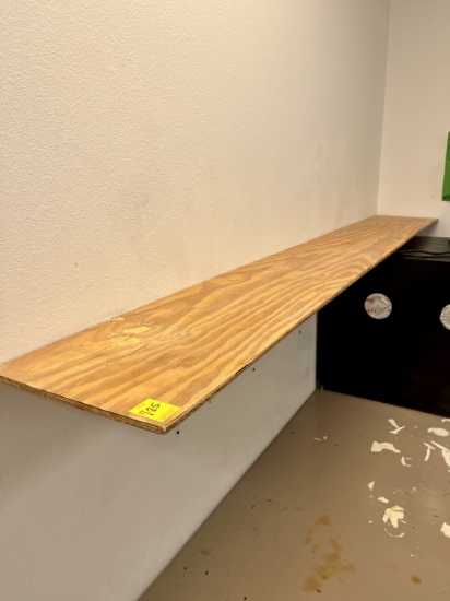 Plywood Wall Shelf with Brackets**Bring Tools To Remove**