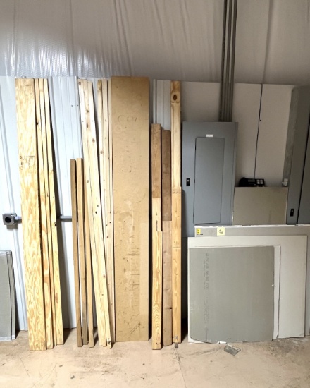 Assorted Pieces of Lumber and Sheetrock