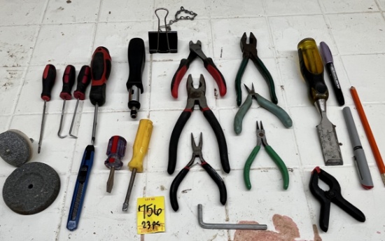 Wire Cutters, Chisels, Screw Drivers, Etc.