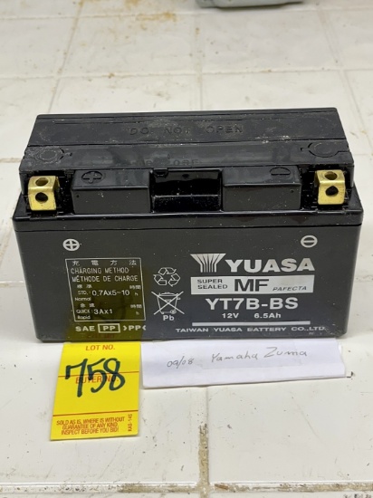 Yuasa Super Sealed 12V Battery; YT7B-BS