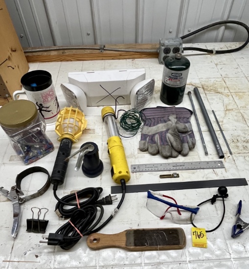 Hanging Lights, Oil Can, Emergency Light, Etc.