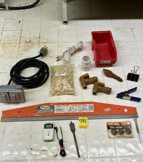 23" Warner Paint Guide, Spouts, Clamp, Elite Temperature with Probe, Etc