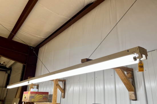 8' Dual Bulb Fluorescent Lights with Hanginf Bracket Mount